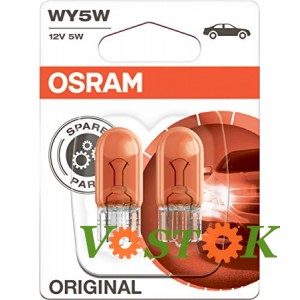 Лампа WY5W 12V 5W W2,1x9,5d Оранжевая (блистер, 2 шт)